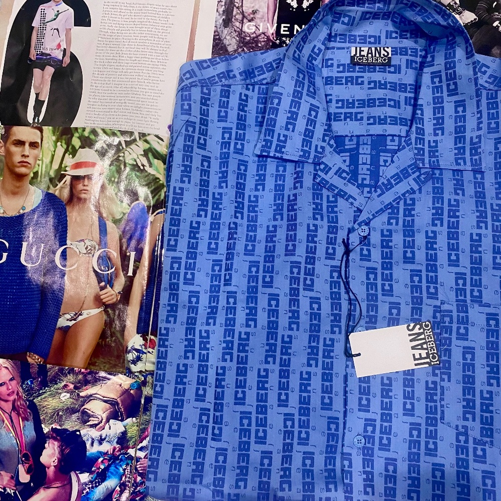 Iceberg Jeans Classic Vintage Shirt Sz 3X